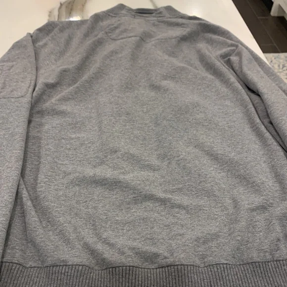 Zegna Sport Gray Zipper Sweatshirt size L